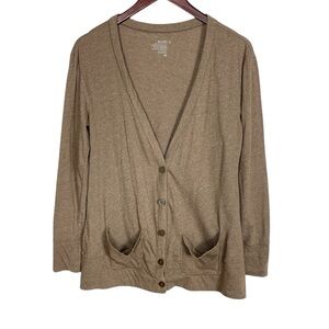 Old Navy Tan Long Sleeve Button Down Cardigan Size S